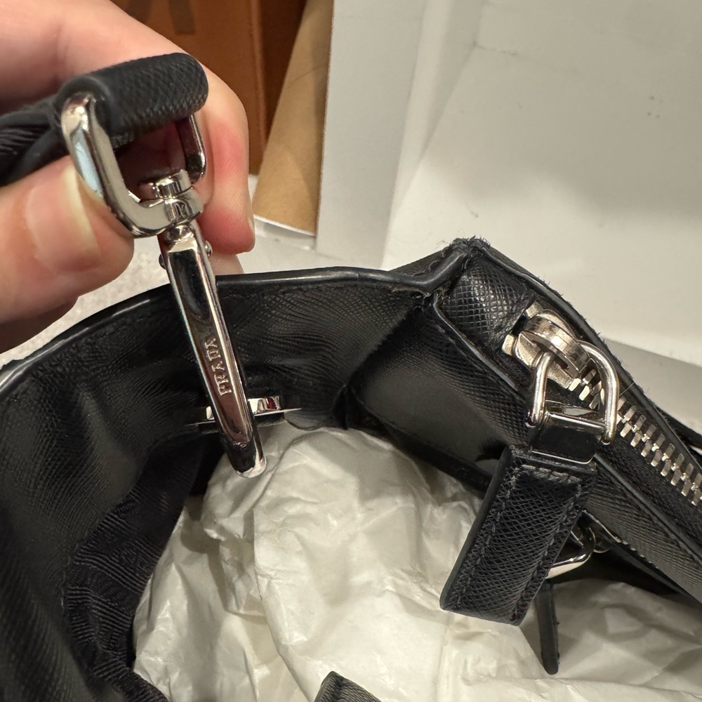 Prada Black Leather Tote Bag - Picture 6 of 15